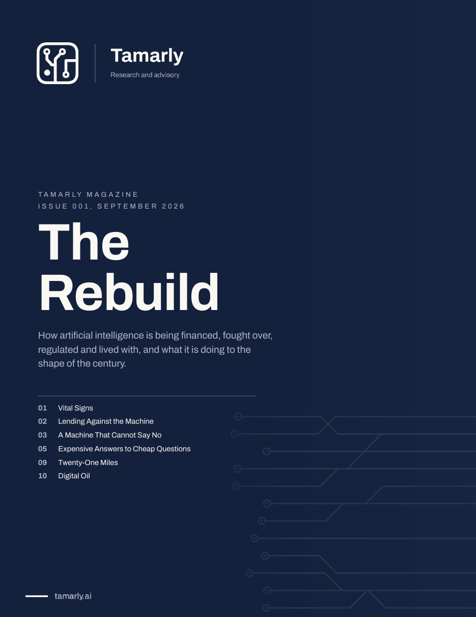 The cover of Tamarly Magazine, Issue 001, The Rebuild